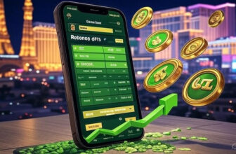 BetMGM H1 2025 revenue growth with smartphone displaying sports betting and casino slots